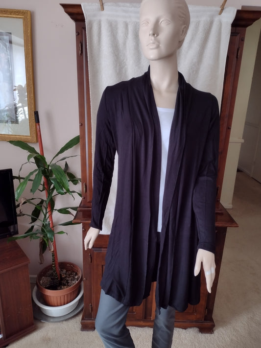 Women's Long Cardigan by Yest for Taller Women BlackSizes 4, 6 and 6W