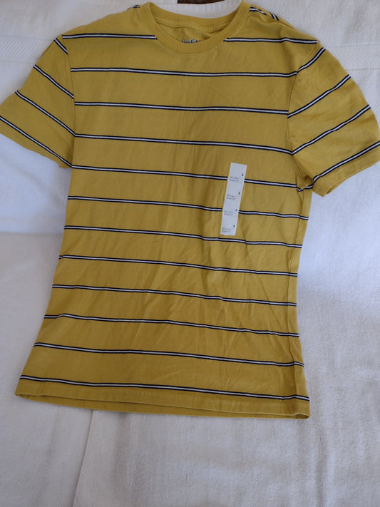 Men's Short Sleeve Striped T-Shirt by Goodfellow & Co. Size S