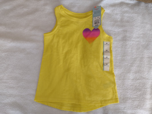 Toddler Girl's Graphic Heart Tank Tops by Cat & Jack Sizes 2T, 4T