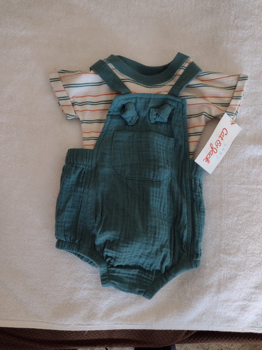 Baby Romper & Bodysuit Set Dusty Green 0-3M