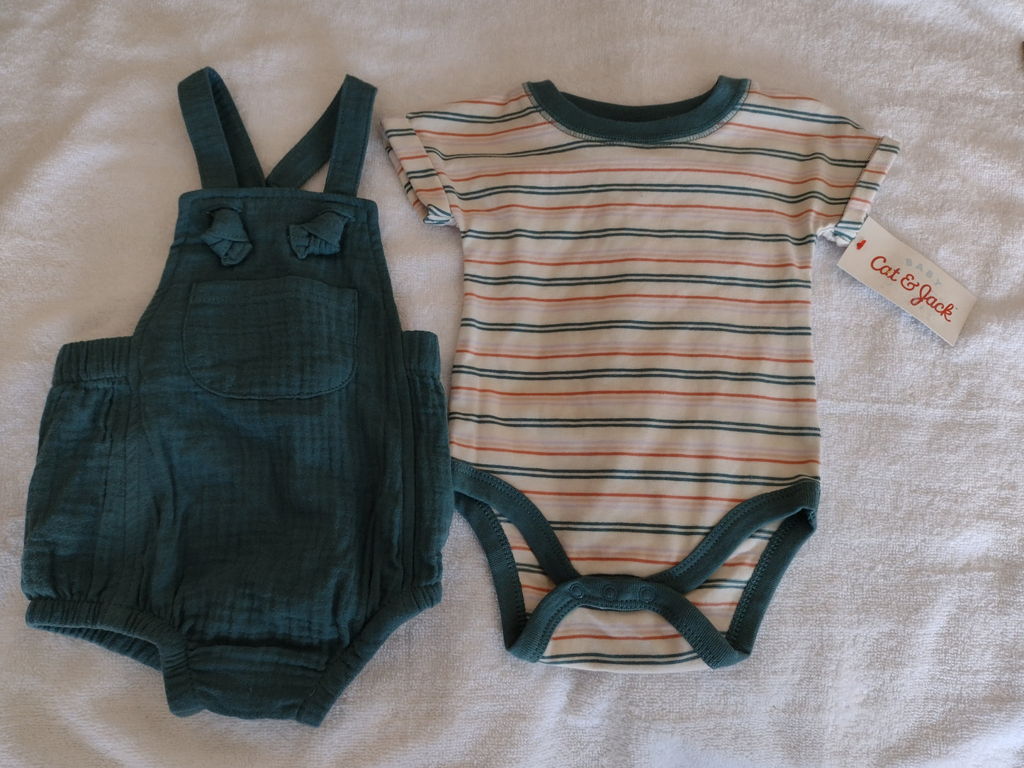 Baby Romper & Bodysuit Set Dusty Green 0-3M