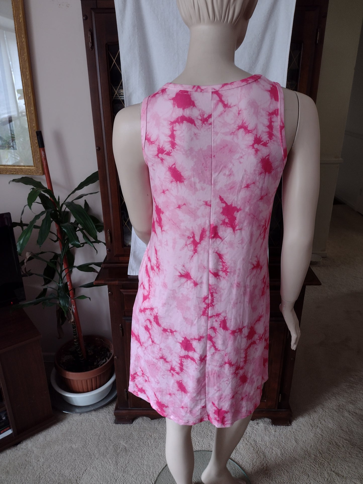 Women's Casual Tie Dye Sundress Size S