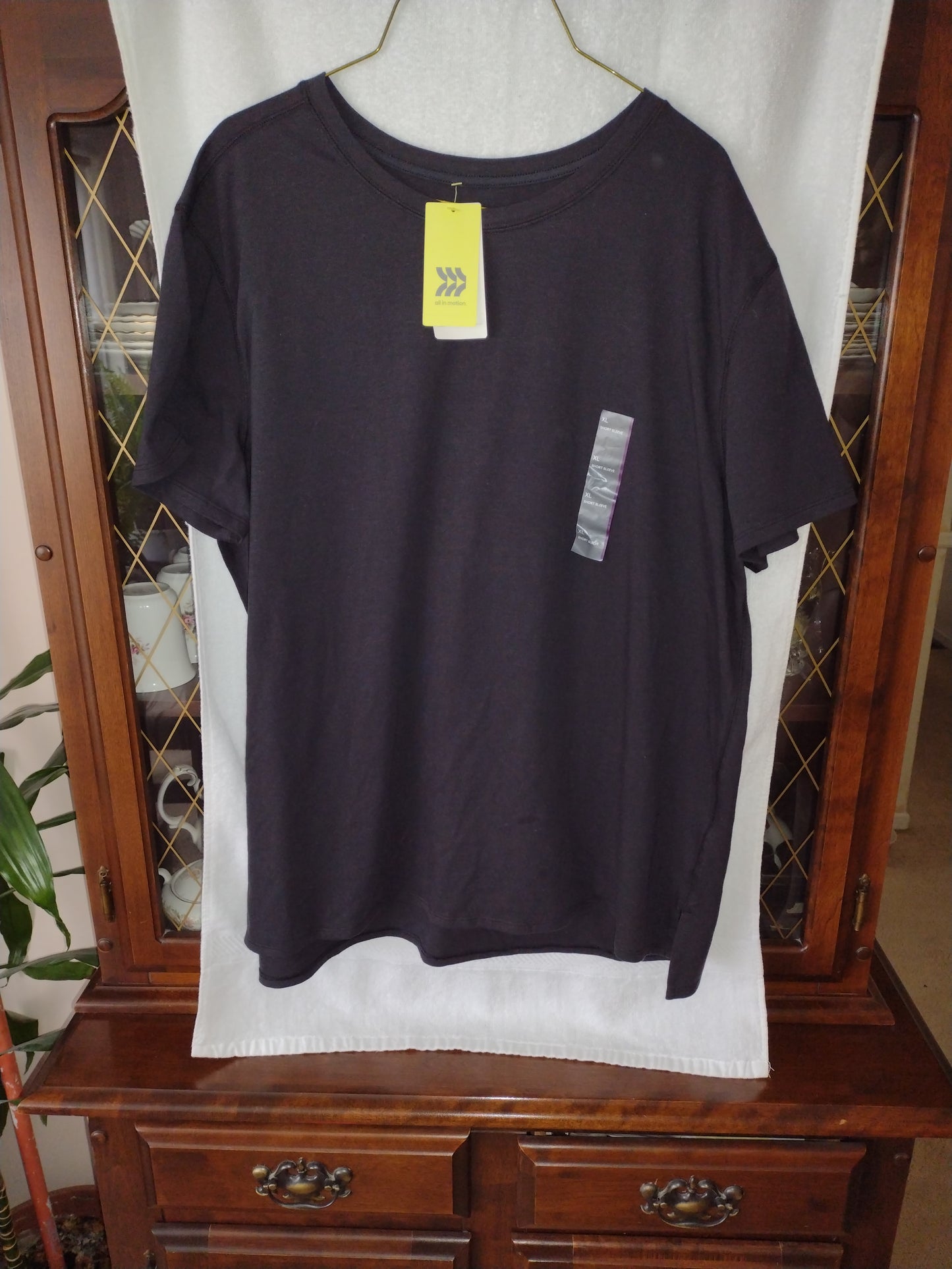 Men's Short Sleeve T-Shirt by All In Motion Black Size XL