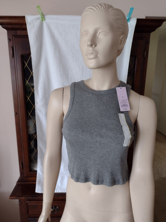 Women's Cropped Tank Tops by Wild Fable Heather Gray Sizes S, M, L, XXL